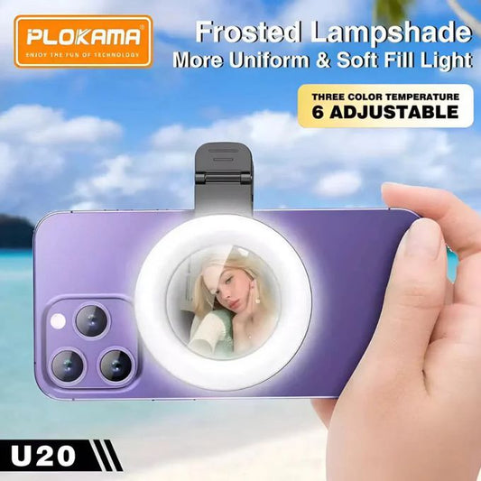 PLOKAMA U20 Mini Selfie Ring Light