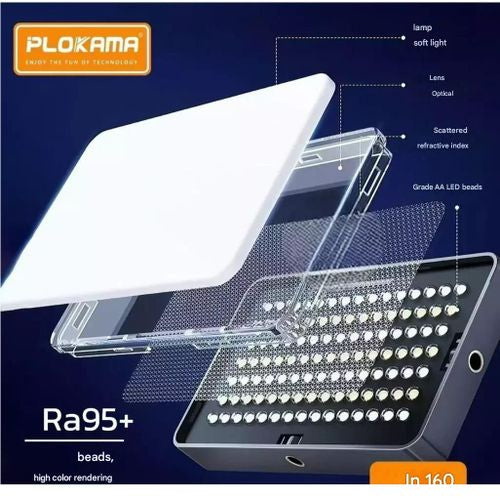 PLOKAMA MS-20 LED Photography Light Professional Lighting for Photography & Video