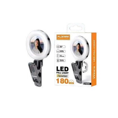 PLOKAMA U20 Mini Selfie Ring Light