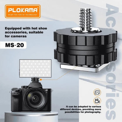 PLOKAMA MS-20 LED Photography Light Professional Lighting for Photography & Video