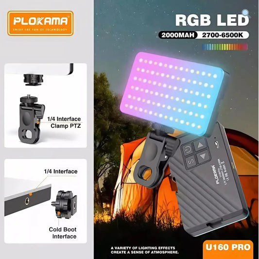 PLOKAMA U160 PRO RGB Portable LED Light