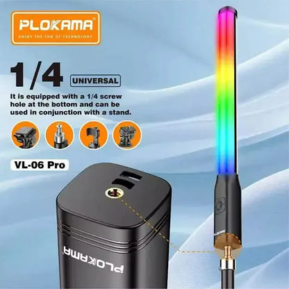 Plokama VL-06 Pro portable RGB LED Stick Light