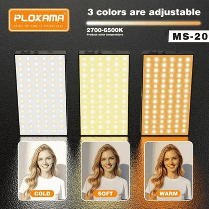 PLOKAMA MS-20 LED Photography Light Professional Lighting for Photography & Video